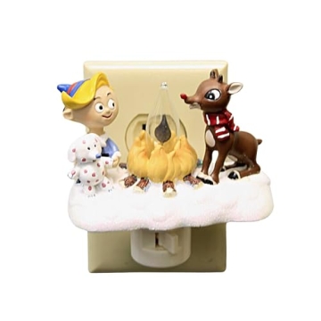 Roman Rudolph and Elf Campfire Night Light