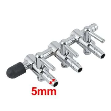 uxcell Metal Aquarium Fish Tank 3-Way Air Pump Control Valve Manifold Taps