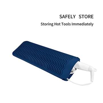EIOKIT Silicone Heat Resistant Hair Tool Pouch