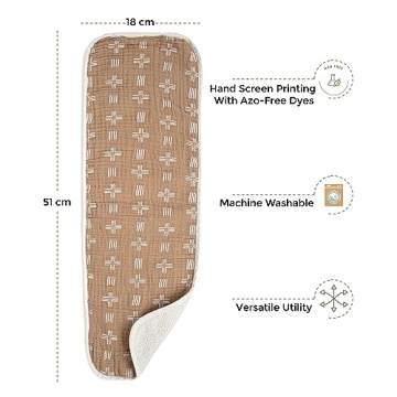 Crane Baby Safari Muslin Burp Cloths Set of 3 Essentials