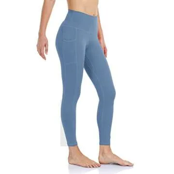 Colorfulkoala Women's High Waisted Tummy Control Workout Leggings 7/8 Length Yoga Pants with Pockets...