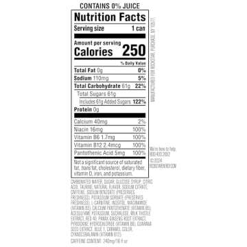 Rockstar Energy Drink Punched Berry Sangria, 12 Pack