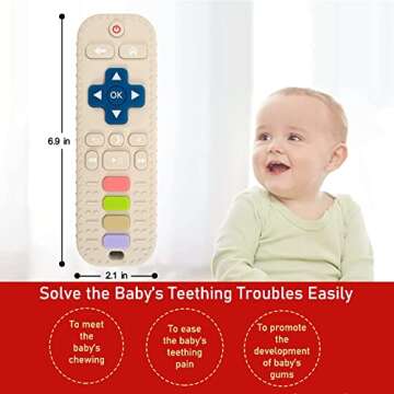 Baby Toys 0-6 Months, 2Pack Teethers for Babies 0-6 Months, 6 Month Old Baby Toys 3-6 Months, Baby Teether Toys, Infant Teething Toys for Baby Boy Girl Toys