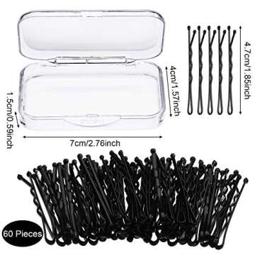 60 Seamless Hair Ties and Bobby Pins Set for All Hair Types