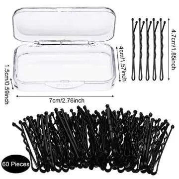 60 Seamless Hair Ties and Bobby Pins Set for All Hair Types