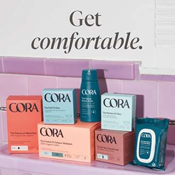 Cora Organic Applicator Tampons | Super Plus Absorbency | 100% Organic Cotton, Unscented, BPA-Free Compact Applicator | Leak Protection | Packaging May Vary | 36 Total