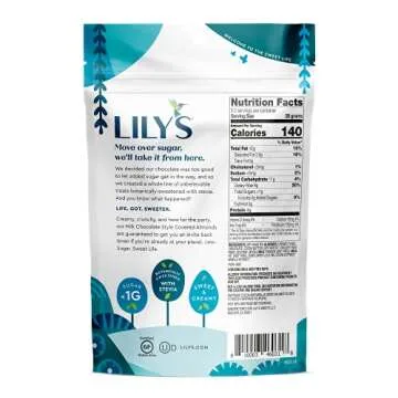 Lily's Milk Chocolate Style Covered Almonds, Stevia Sweetened, No Added Sugar, Low-Carb, Keto-Friendly, Gluten-Free & Non-GMO, 3.5 Ounce (Pack of 3), 10.5 Ounce