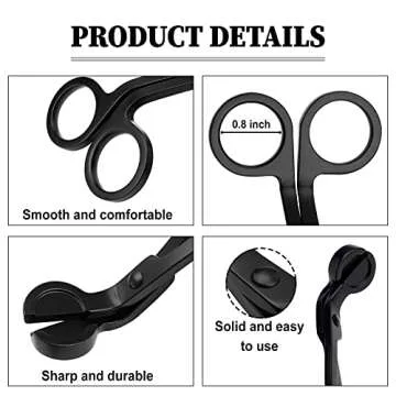 UMOKOON Candle Wick Trimmer - Premium Stainless Steel Cutter