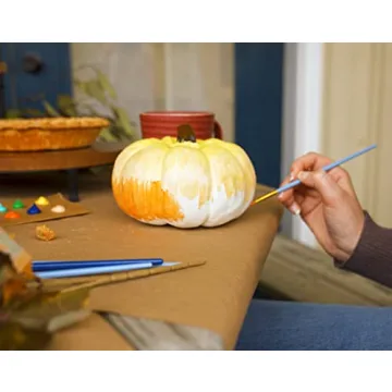 Elanze Designs Classic White 6 inch Resin Harvest Decorative Pumpkin