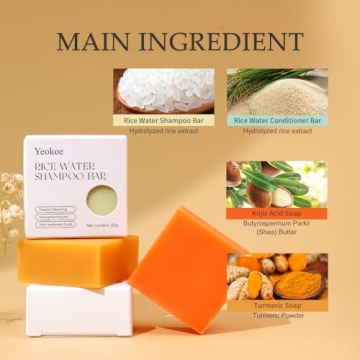 Yeokoe Travel Gifts Soap Bars for Face, Body & Hair Care