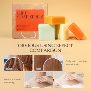 Yeokoe Travel Gifts Soap Bars for Face, Body & Hair Care