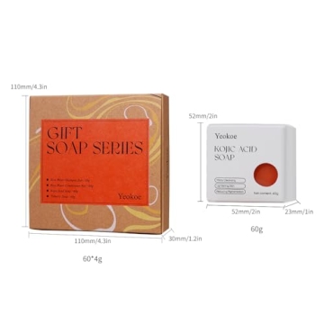 Yeokoe Travel Gifts Soap Bars for Face, Body & Hair Care