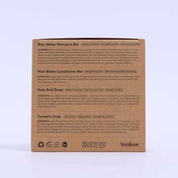 Yeokoe Travel Gifts Soap Bars for Face, Body & Hair Care