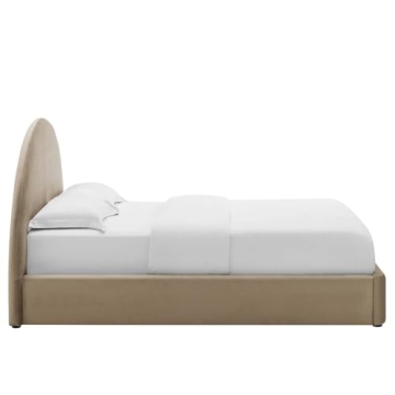 Luxury Modway Resort King Size Bed Frame in Velvet