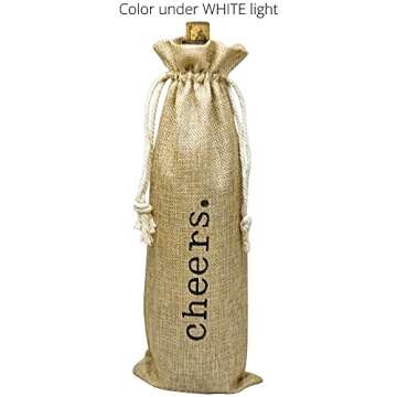 Supply Friend Burlap Wine Bag - 12 Jute Wine Gift Bags