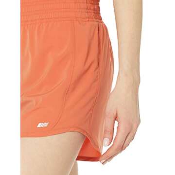 Amazon Essentials Women's 4" Stretch Woven Running Short, Ginger, Small