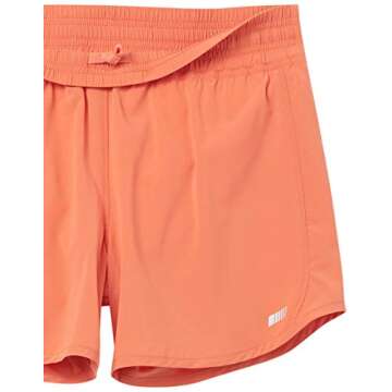 Amazon Essentials Women's 4" Stretch Woven Running Short, Ginger, Small