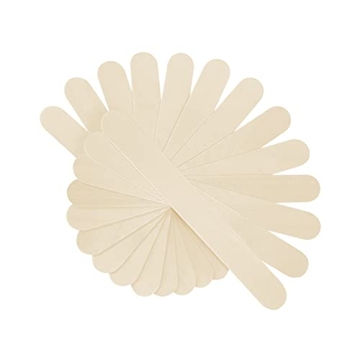 KTOJOY 100Pcs Jumbo Wooden Craft Sticks for All Projects