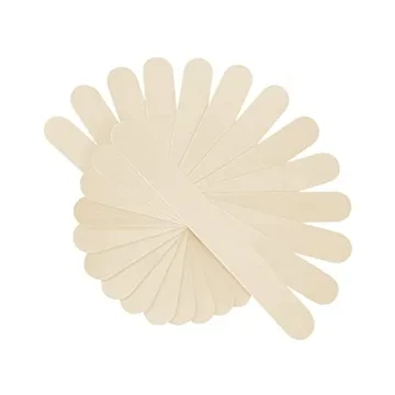 KTOJOY 100Pcs Jumbo Wooden Craft Sticks for All Projects