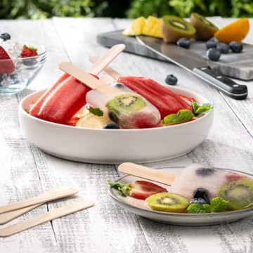 KTOJOY 100Pcs Jumbo Wooden Craft Sticks for All Projects