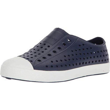 Native Shoes Jefferson Child Lightweight Sneaker for Kids - Regatta Blue/Shell White