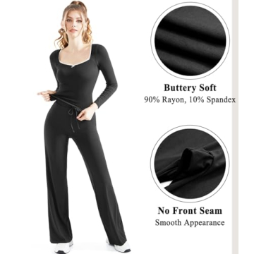 OMKAGI Womens Cute Lounge Set with Lace Details