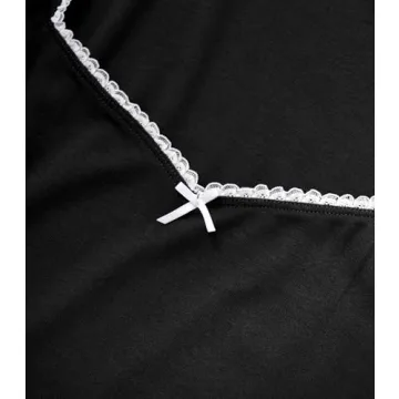 OMKAGI Womens Cute Lounge Set with Lace Details