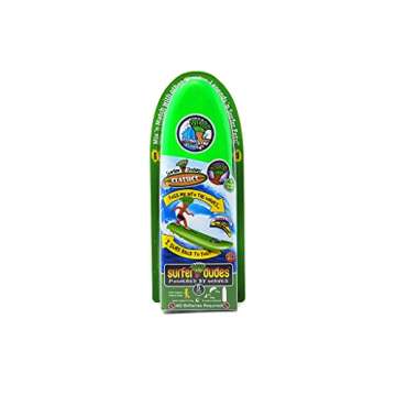 Surfer Dudes Classics Wave Powered Mini-Surfer and Surfboard Toy - Donegan Doolin - Green