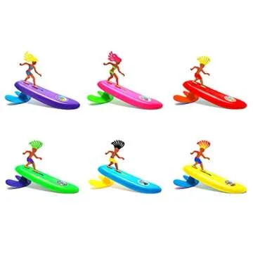 Surfer Dudes Classics Wave Powered Mini-Surfer and Surfboard Toy - Donegan Doolin - Green