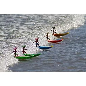 Surfer Dudes Classics Wave Powered Mini-Surfer and Surfboard Toy - Donegan Doolin - Green