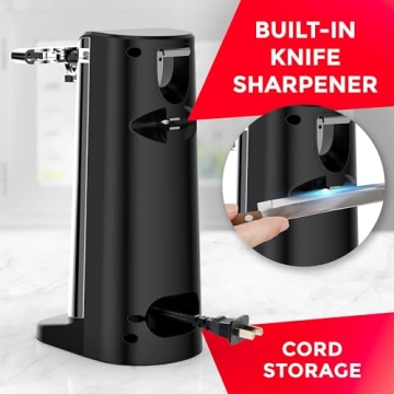 POHL SCHMITT Electric Can Opener with Knife Sharpener & Bottle Opener