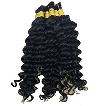 Hannah's Brazilian Deep Curly Wave Hair - 3 Bundles 8A Quality Bulk Hair