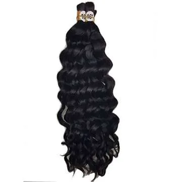 Brazilian Deep Curly Wave Hair - No Wefts, 3 Bundles
