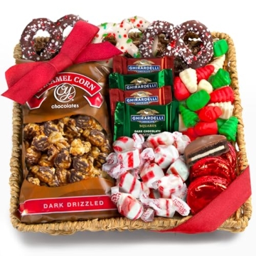 Gourmet Holiday Gift Basket with Chocolate & Candy