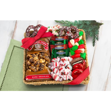 Gourmet Holiday Gift Basket with Chocolate & Candy