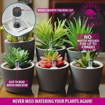GARDENIX DECOR Self-Watering Plant Pots - 6 Pack