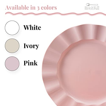 Elegant Plastic Plates for Parties - 10 PC Set