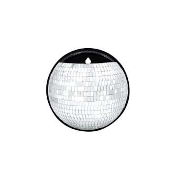 NPW Plant Life Magnetic Disco Ball Planter for Fridge, Plants Magnets for Refrigerator, Retro Indoor Garden Accessory, 5.75" Modern Indoor Planter for Flowers, Succulents, Herbs