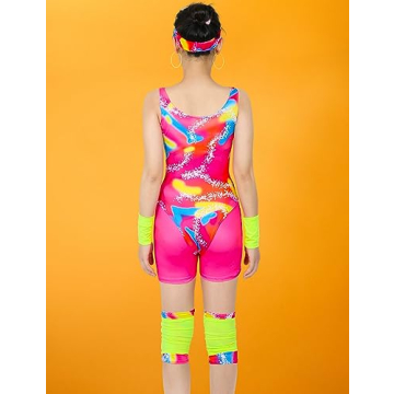 Angelaicos 80s Workout Costume Set for Women Sportswear