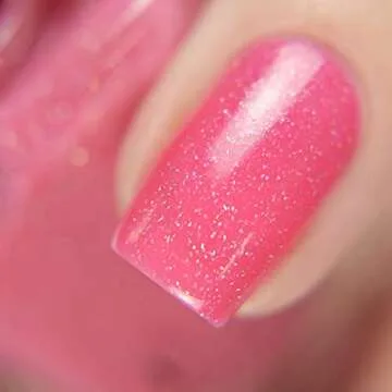 ILNP Paper Heart - Brink Pink Holographic Nail Polish