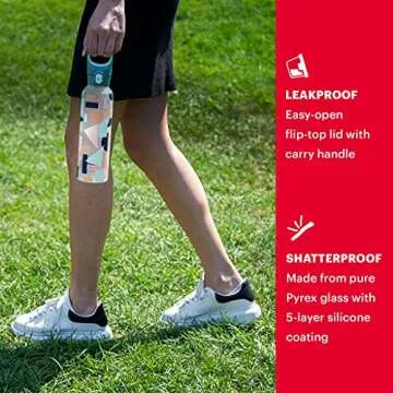 Durable and Color Changing Pyrex Glass Water Bottle