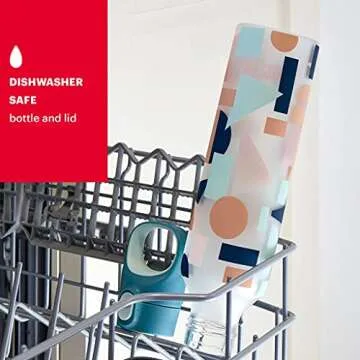 Durable and Color Changing Pyrex Glass Water Bottle