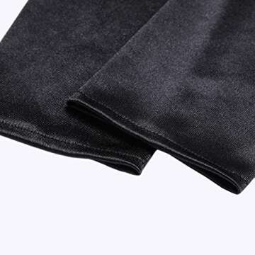 BABEYOND Long Opera Party 20s Satin Gloves Stretchy Adult Size Elbow Length