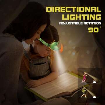 KunHe 4 Pack Kids Headlamp Stocking Stuffers for Kids Christmas Gift for Girls Boys Animals Head Lamp for Camping, Running, Batteries Included