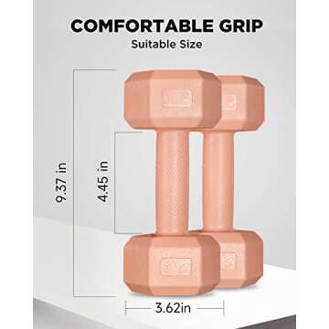 ZTTENLLY Dumbbell Sets - 5/10/15/20/25/36 lb Dumbbells Pair Hand Weights Set of 2 - Easy Grip - Arm Weights for Men and Women, Home Gym Exercise Equipment for Workouts Fitness Strength Training