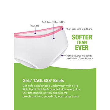 Hanes Girls' Hipster and Bikini Underwear Pack for Kids