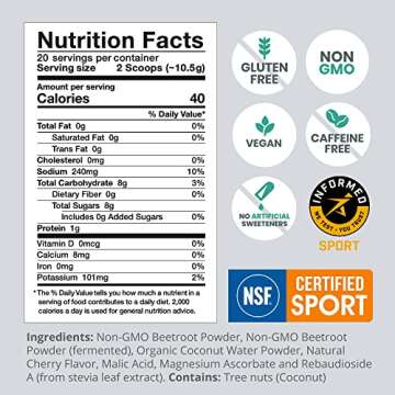 humanN SuperBeets Sport Endurance Pre Workout Powder – NSF Certified – Nitric Oxide Supplement ?...