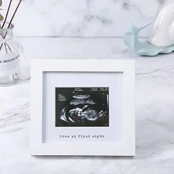 IHEIPYE Baby Sonogram Photo Frame - 1st Ultrasound Picture Frame - Idea Gift for Expecting Parents,B...