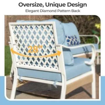 SUNSHINE VALLEY 4 Piece Patio Furniture Set