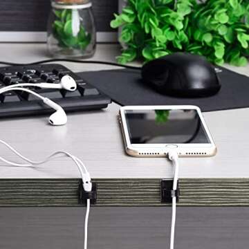 eBoot 100 Adhesive Cable Clips for Wire Management